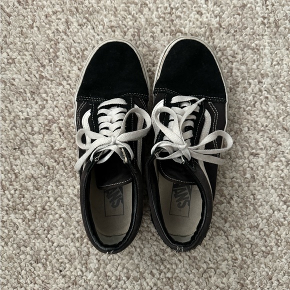 Black Van Platform Sneakers - Picture 2 of 4